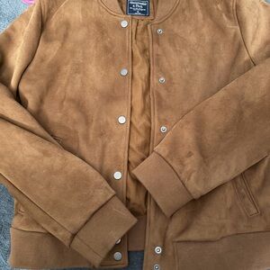 Abercrombie & Fitch Tan Bomber Jacket